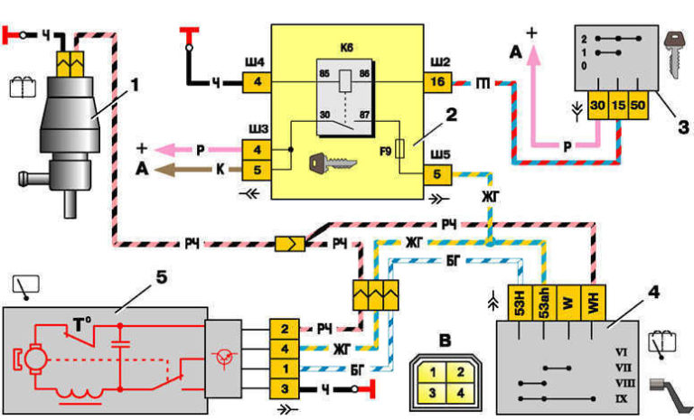 Схема электропроводки ваз 21110